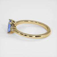 0.72 Ct. Blue Sapphire Ring, 18K Yellow Gold 4