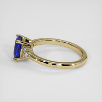 1.28 Ct. Blue Sapphire Ring, 18K Yellow Gold 4