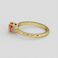 1.12 Ct. Bi Color Sapphire Ring, 18K Yellow Gold 4