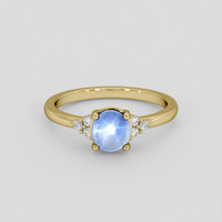 1.33 Ct. Blue Sapphire Ring, 18K Yellow Gold 1