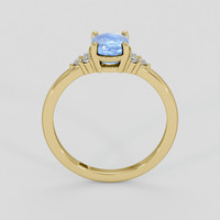 1.33 Ct. Blue Sapphire Ring, 18K Yellow Gold 3