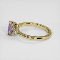 1.40 Ct. Bluish Purple Sapphire Ring, 18K Yellow Gold 4