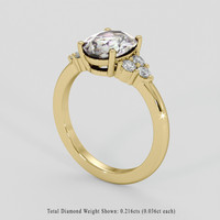 2.15 Ct. Color Change Sapphire Ring, 18K Yellow Gold 2