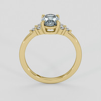 1.59 Ct. Greyish Blue Sapphire Ring, 18K Yellow Gold 3