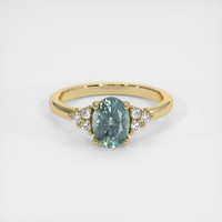 1.39 Ct. Sapphire Ring, 18K Yellow Gold 1