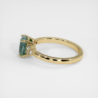1.39 Ct. Sapphire Ring, 18K Yellow Gold 4