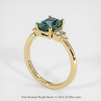 1.65 Ct. Sapphire Ring, 18K Yellow Gold 2