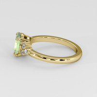 1.87 Ct. Yellowish Green Sapphire Ring, 18K Yellow Gold 4