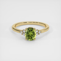 1.10 Ct. Sapphire Ring, 18K Yellow Gold 1