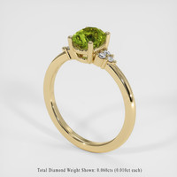 1.10 Ct. Sapphire Ring, 18K Yellow Gold 2