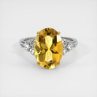 3.66 Ct. Gemstone Ring, 14K Yellow & White 1