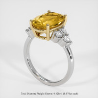 3.66 Ct. Gemstone Ring, 14K Yellow & White 2