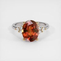 5.16 Ct. Gemstone Ring, 14K Yellow & White 1