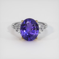 4.42 Ct. Gemstone Ring, 14K Yellow & White 1