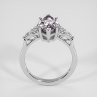 3.22 Ct. White Phenakite Ring, Platinum 950 3