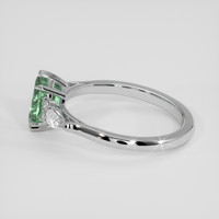 1.17 Ct. Bluish Green Sapphire Ring, Platinum 950 4