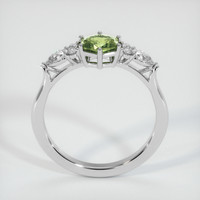 0.76 Ct. Yellowish Green Sapphire Ring, Platinum 950 3