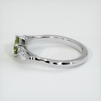 0.76 Ct. Yellowish Green Sapphire Ring, Platinum 950 4