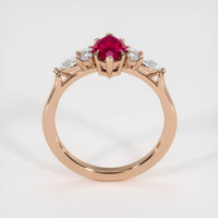 1.24 Ct. Ruby Ring, 14K Rose Gold 3