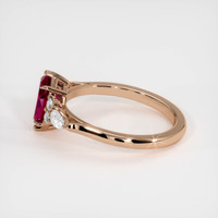 1.24 Ct. Ruby Ring, 14K Rose Gold 4