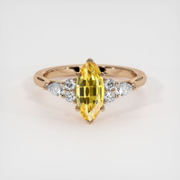 1.29 Ct. Sapphire Ring, 14K Rose Gold 1