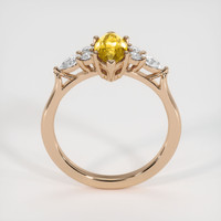 1.29 Ct. Sapphire Ring, 14K Rose Gold 3