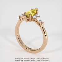 1.26 Ct. Sapphire Ring, 14K Rose Gold 2