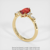 1.50 Ct. Ruby Ring, 18K Rose Gold 2