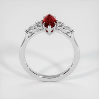 1.13 Ct. Ruby Ring, 14K White Gold 3