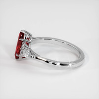 1.13 Ct. Ruby Ring, 14K White Gold 4