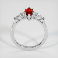 1.13 Ct. Ruby Ring, 14K White Gold 3