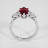 2.64 Ct. Ruby Ring, 14K White Gold 3