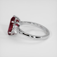 2.64 Ct. Ruby Ring, 14K White Gold 4