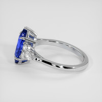 2.07 Ct. Blue Sapphire Ring, 14K White Gold 4