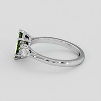1.30 Ct. Green Sapphire Ring, 14K White Gold 4