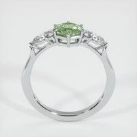 0.89 Ct. Green Sapphire Ring, 14K White Gold 3