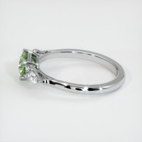 0.89 Ct. Green Sapphire Ring, 14K White Gold 4