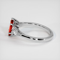 1.13 Ct. Ruby Ring, 18K White Gold 4