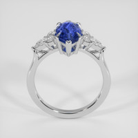2.07 Ct. Blue Sapphire Ring, 18K White Gold 3