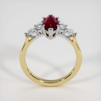 1.61 Ct. Ruby Ring, 14K White & Yellow 3