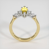 1.26 Ct. Yellow Sapphire Ring, 14K White & Yellow 3