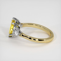 1.26 Ct. Yellow Sapphire Ring, 14K White & Yellow 4