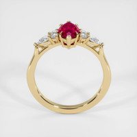 1.24 Ct. Pinkish Red Ruby Ring, 10K Yellow Gold 3