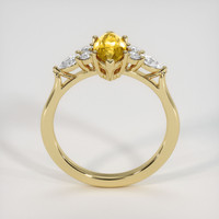 1.29 Ct. Orangish Yellow Sapphire Ring, 10K Yellow Gold 3