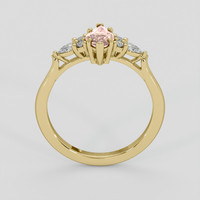 0.99 Ct. Padparadscha Sapphire Ring, 10K Yellow Gold 3