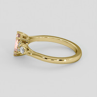 0.99 Ct. Padparadscha Sapphire Ring, 10K Yellow Gold 4