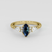 0.53 Ct. Gemstone Ring, 14K Yellow Gold 1