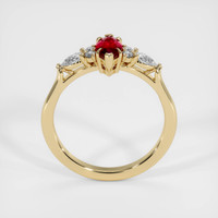 0.57 Ct. Ruby Ring, 14K Yellow Gold 3