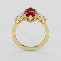 2.64 Ct. Ruby Ring, 14K Yellow Gold 3