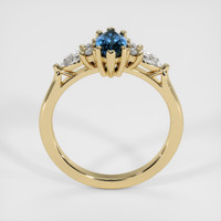 0.86 Ct. Sapphire Ring, 14K Yellow Gold 3